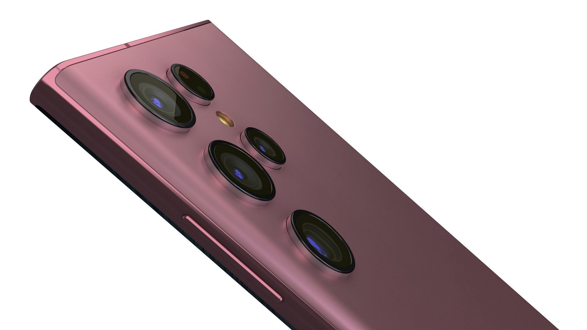 Samsung Galaxy S22 Ultra Burgundy Low-poly 3D model_13
