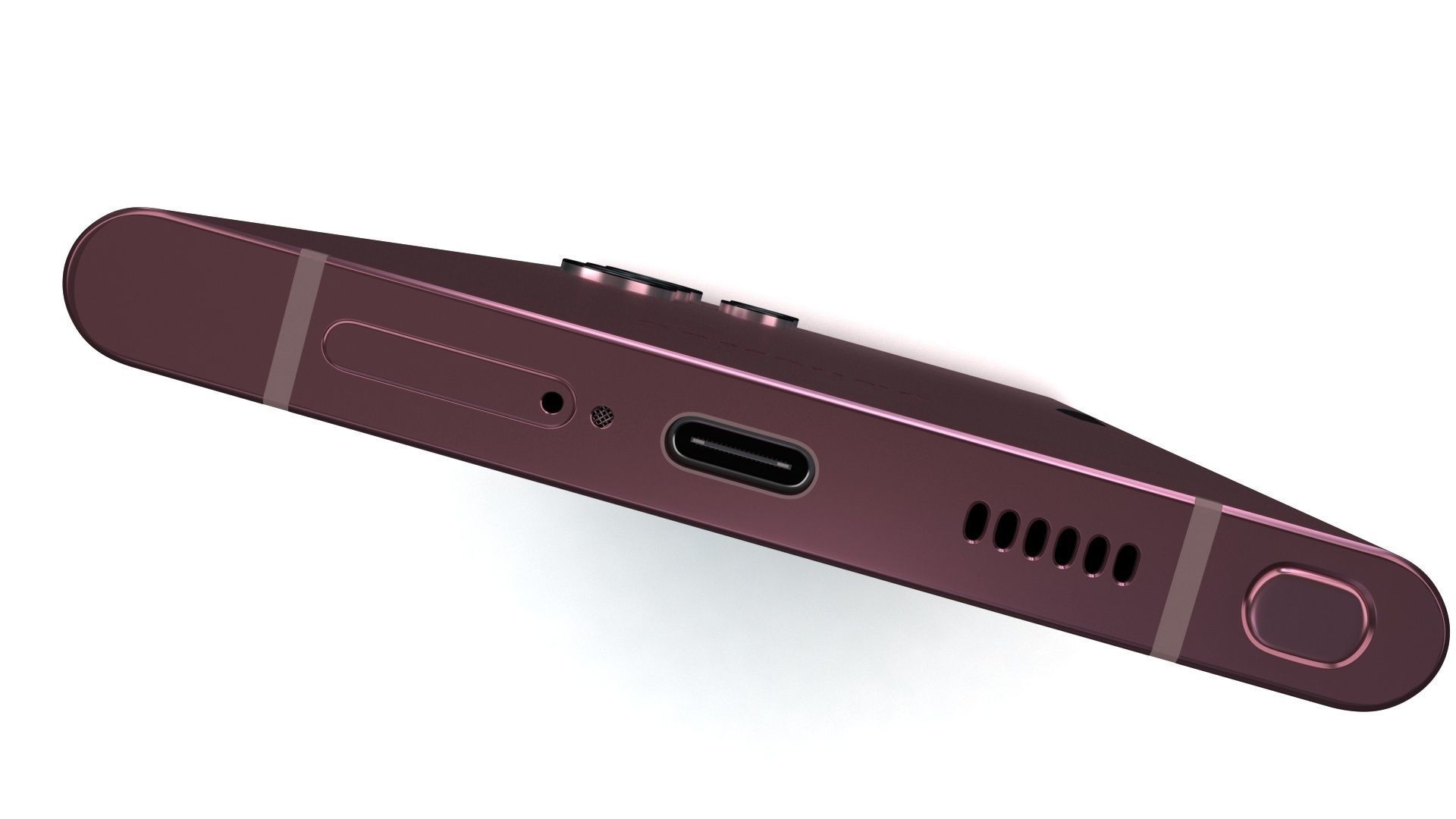 Samsung Galaxy S22 Ultra Burgundy Low-poly 3D model_19
