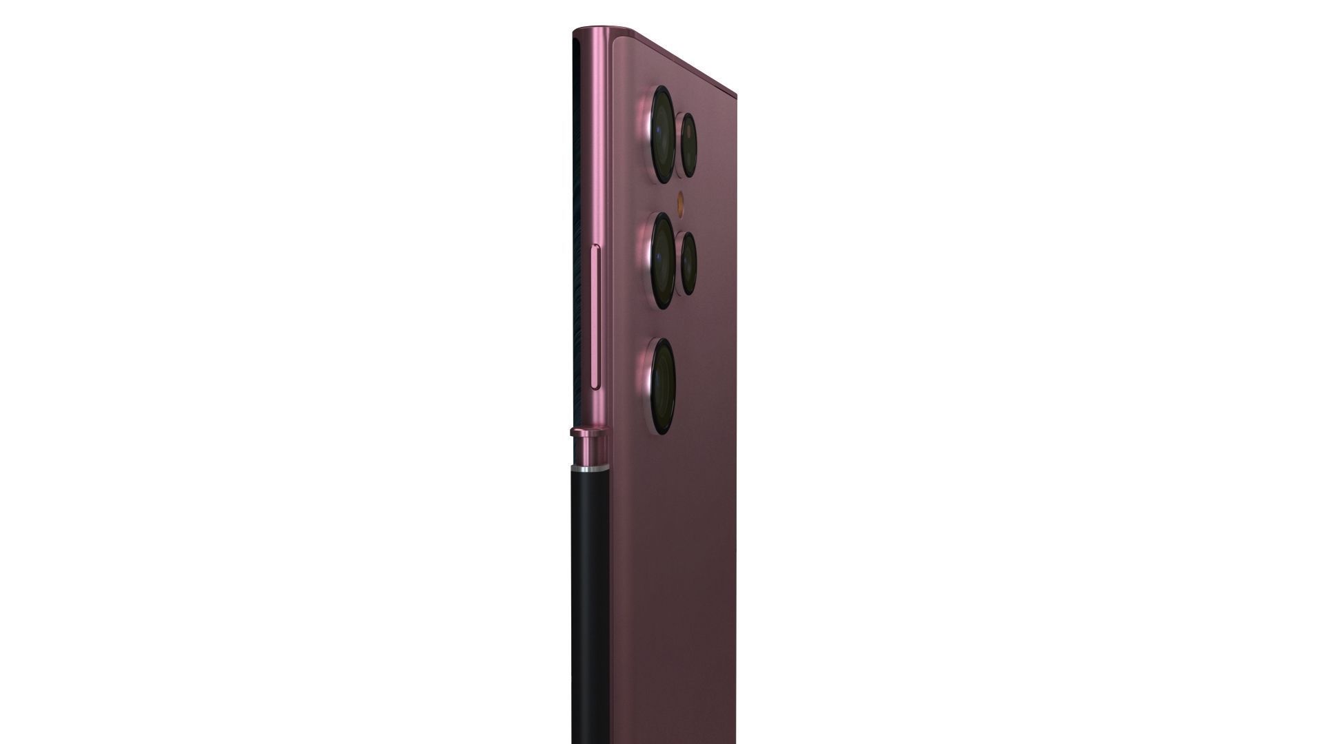 Samsung Galaxy S22 Ultra Burgundy Low-poly 3D model_14