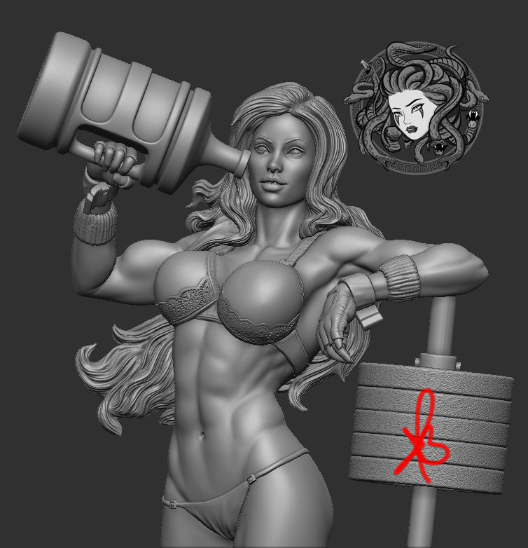 She hulk by Creative Geek MB 3D print model_8