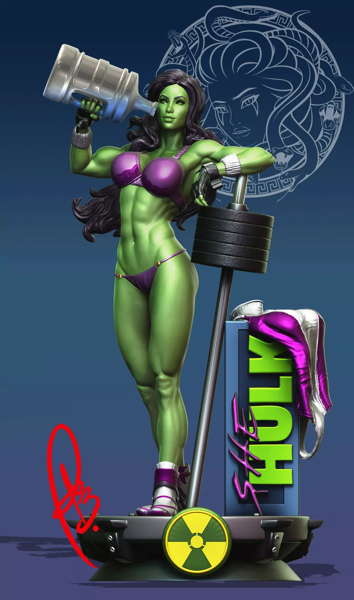 She hulk by Creative Geek MB 3D print model_0