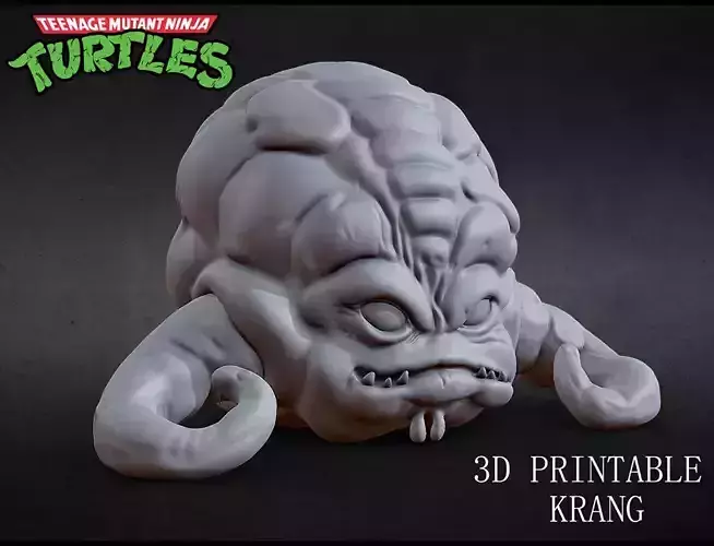 3D PRINTABLE KRANG 80s CARTOON NINJA TURTLES TMNT 3D print model