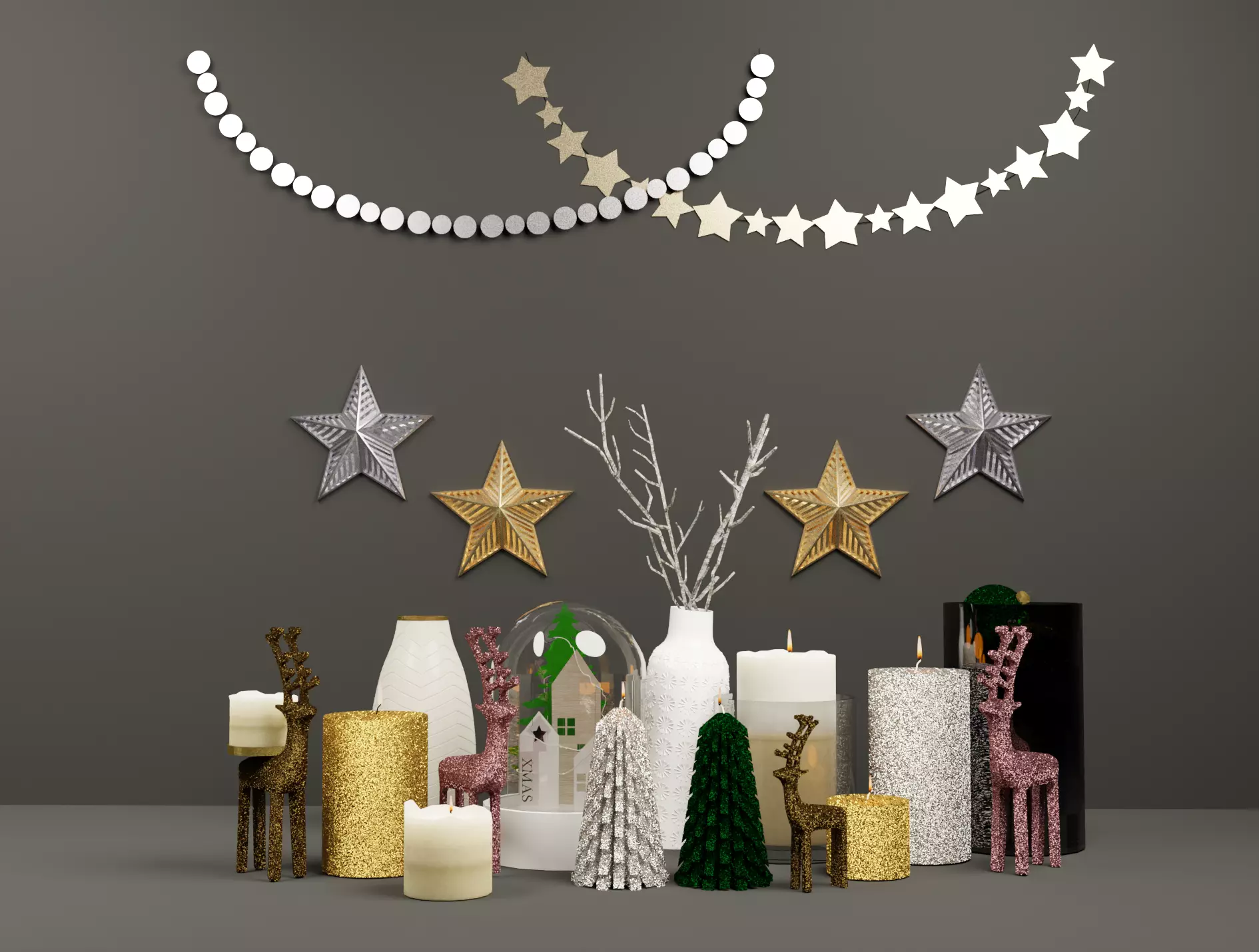 Christmas Deco 3D model 3D model_0