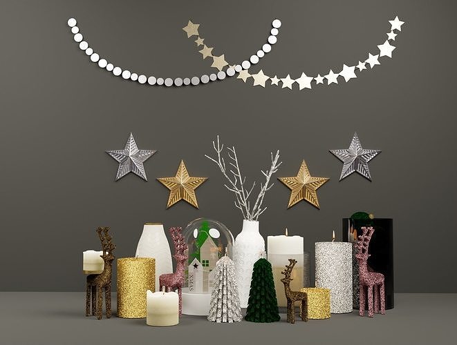Christmas Deco 3D model 3D model