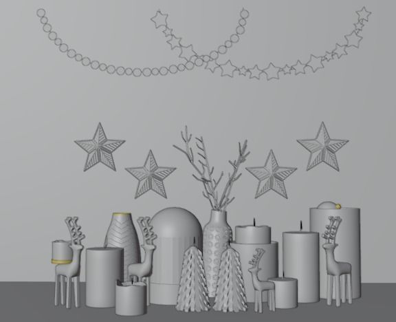 Christmas Deco 3D model 3D model_27