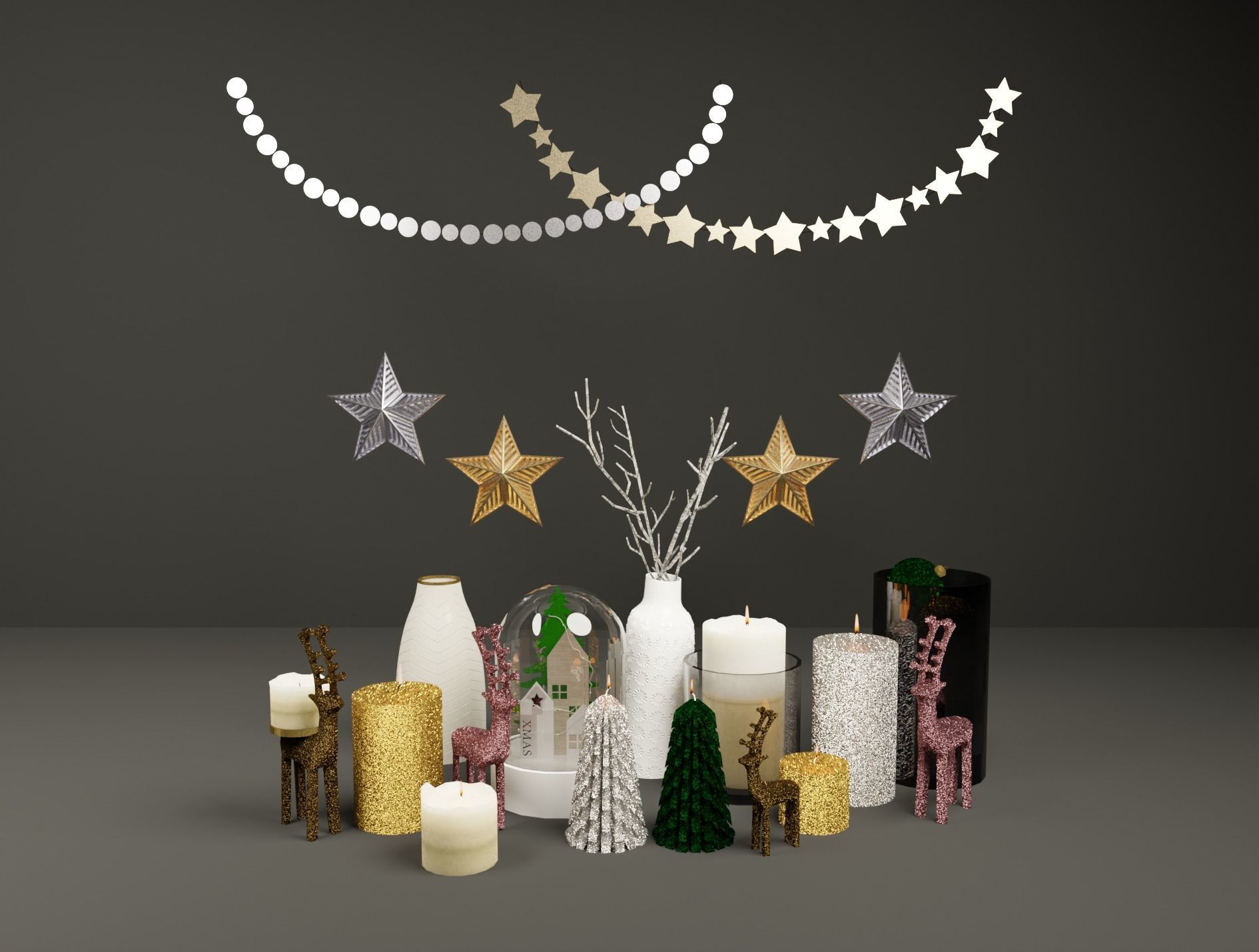 Christmas Deco 3D model 3D model_7