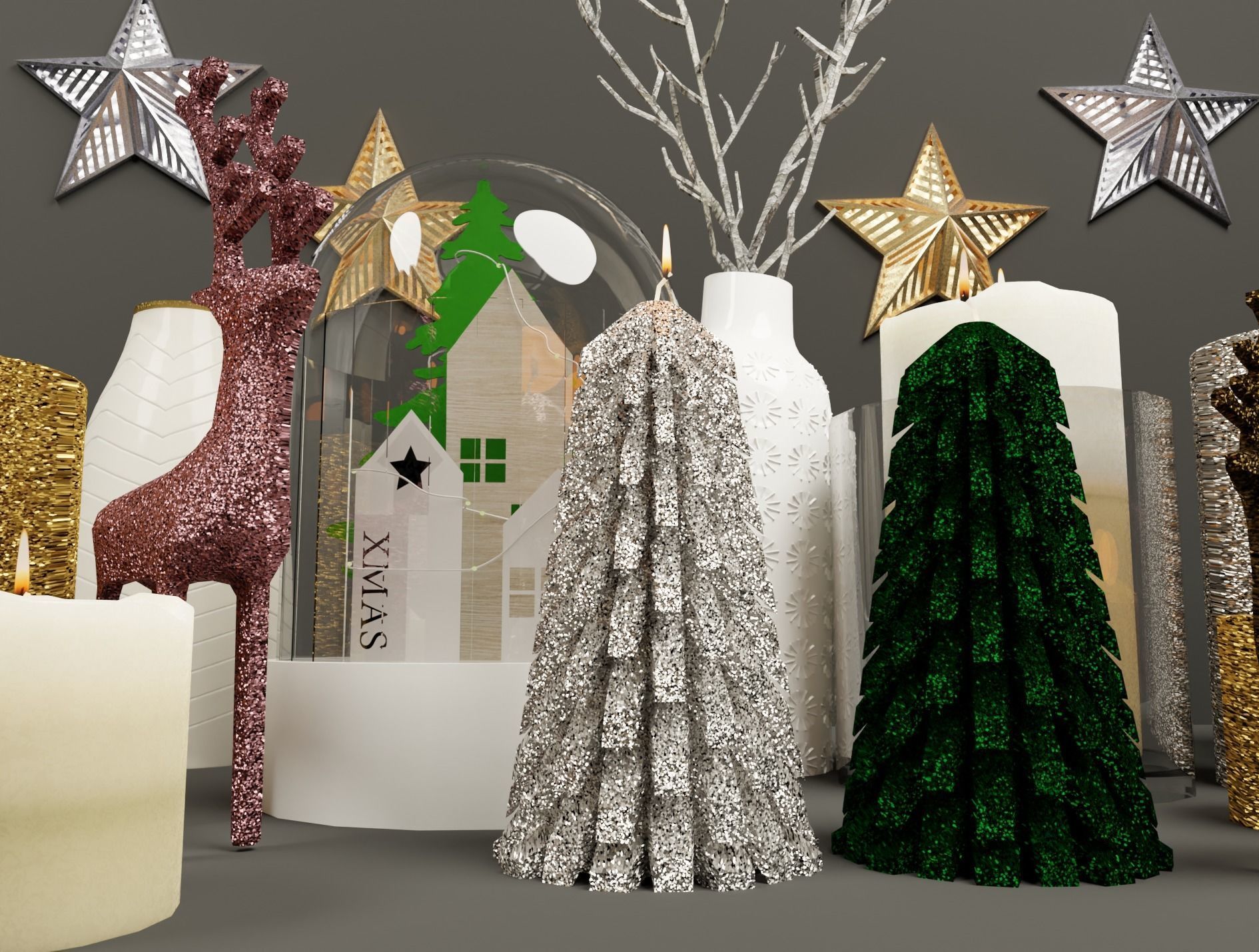 Christmas Deco 3D model 3D model_4