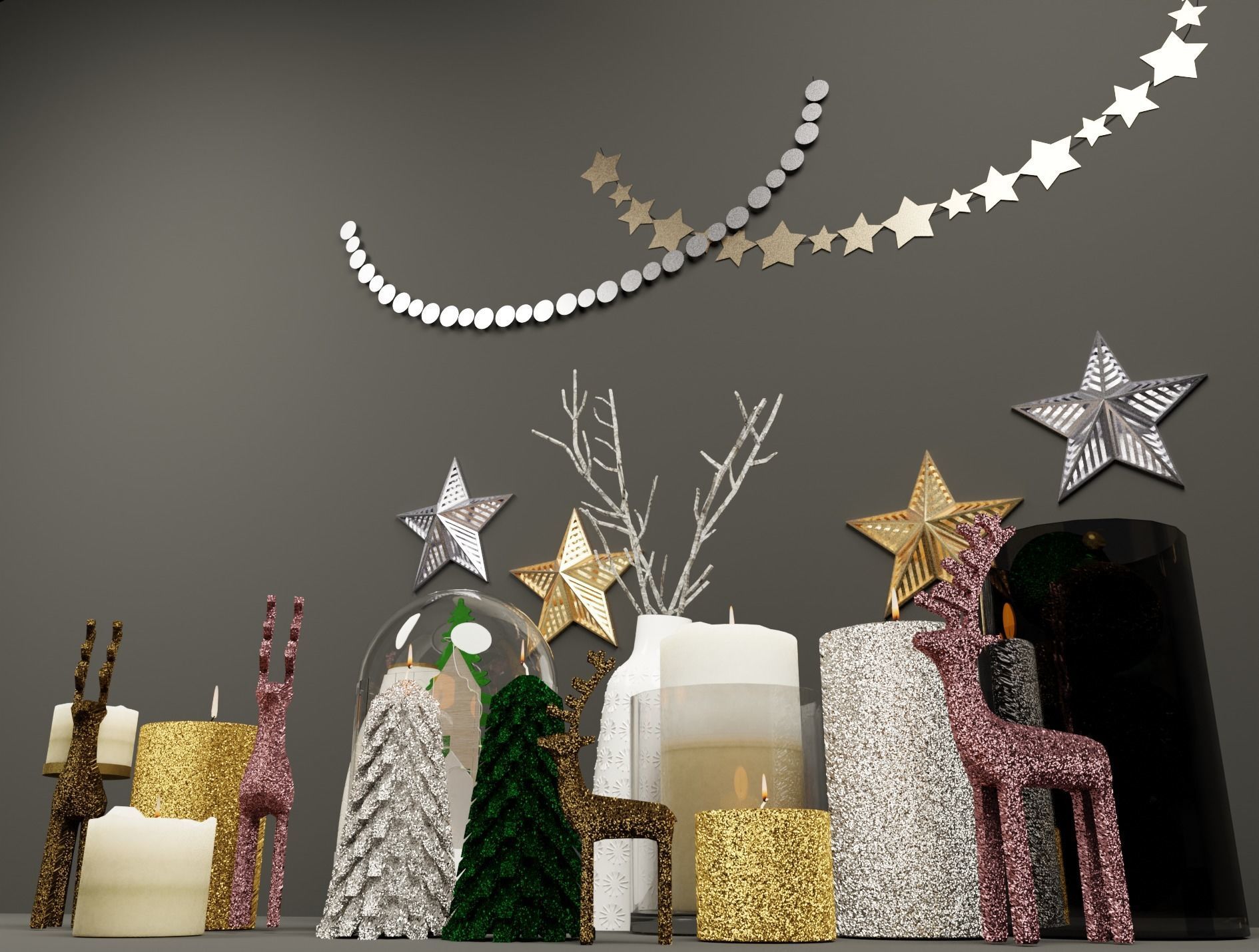 Christmas Deco 3D model 3D model_1