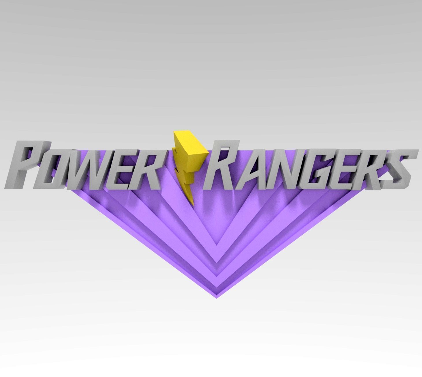 Power Rangers - Logos 3D print model_4