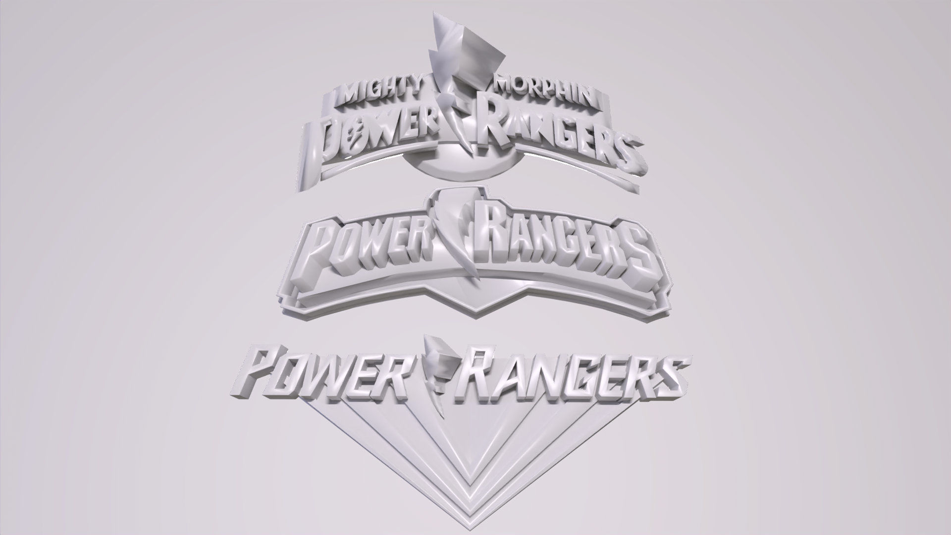 Power Rangers - Logos 3D print model_22