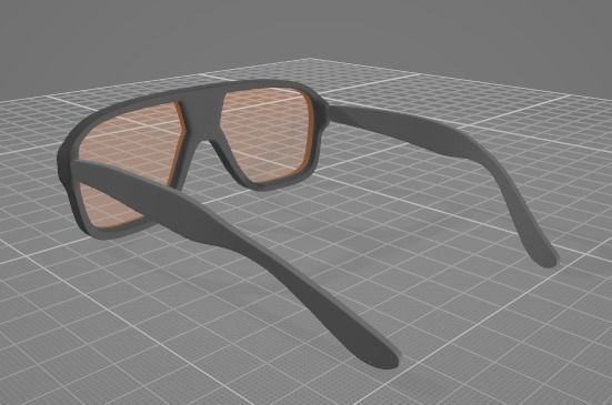 Sun Glasses High Poly Free 3D model_1