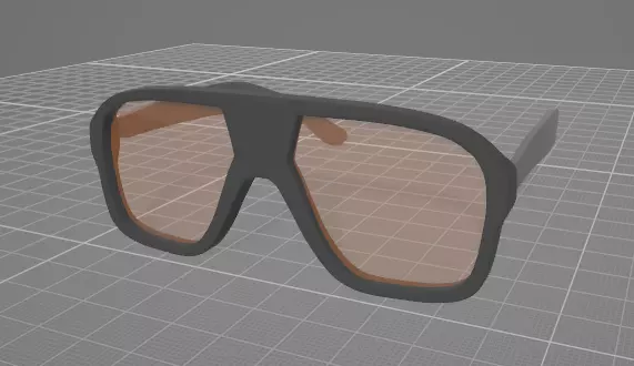 Sun Glasses High Poly Free 3D model_0