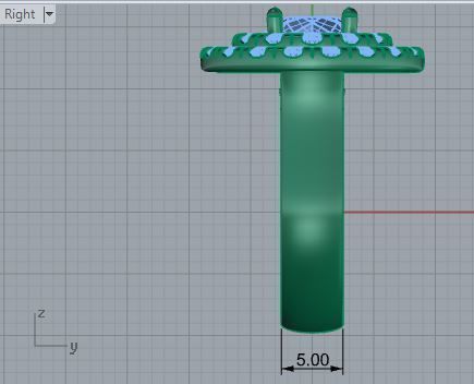 2-Row opened flower diamond ring 3241 3D print model 3D print model_6