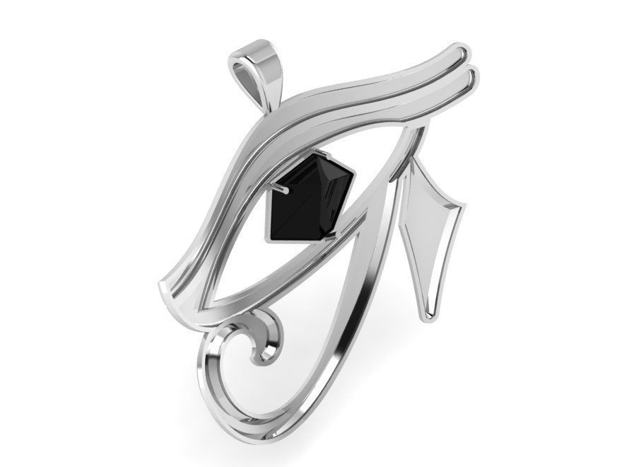 Eye pendant 3245 3D print model 3D print model_3