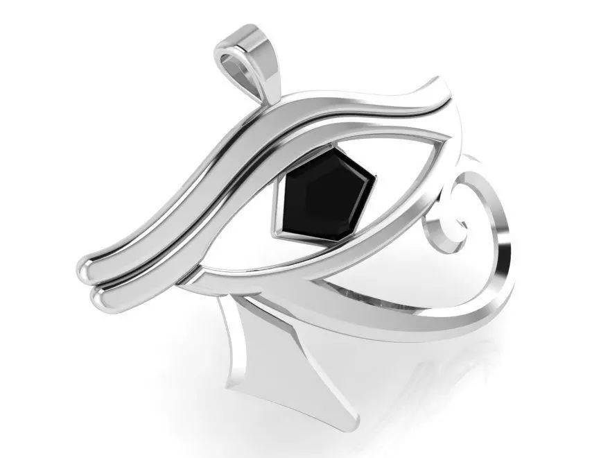 Eye pendant 3245 3D print model 3D print model_0