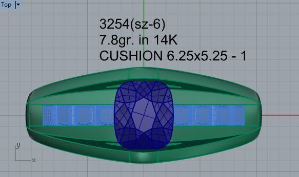 Round Diamond Eternity Ring 3254 3D print model 3D print model_4