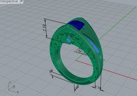 Round Diamond Eternity Ring 3254 3D print model 3D print model_7