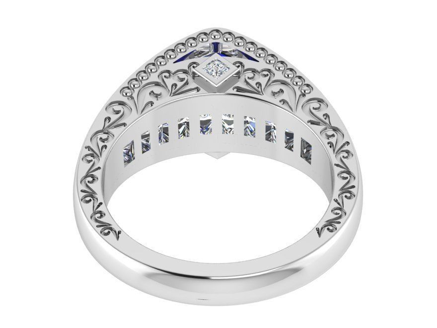 Round Diamond Eternity Ring 3254 3D print model 3D print model_3