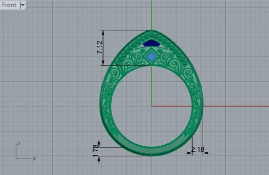 Round Diamond Eternity Ring 3254 3D print model 3D print model_5