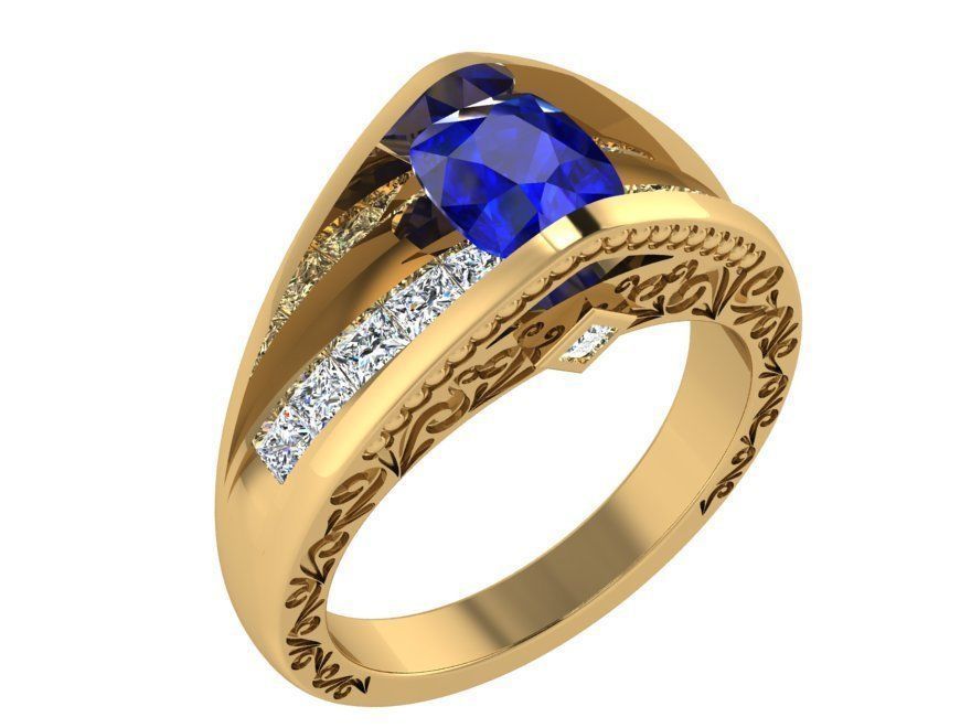 Round Diamond Eternity Ring 3254 3D print model 3D print model_1