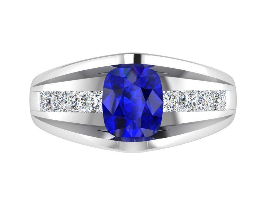 Round Diamond Eternity Ring 3254 3D print model 3D print model_2