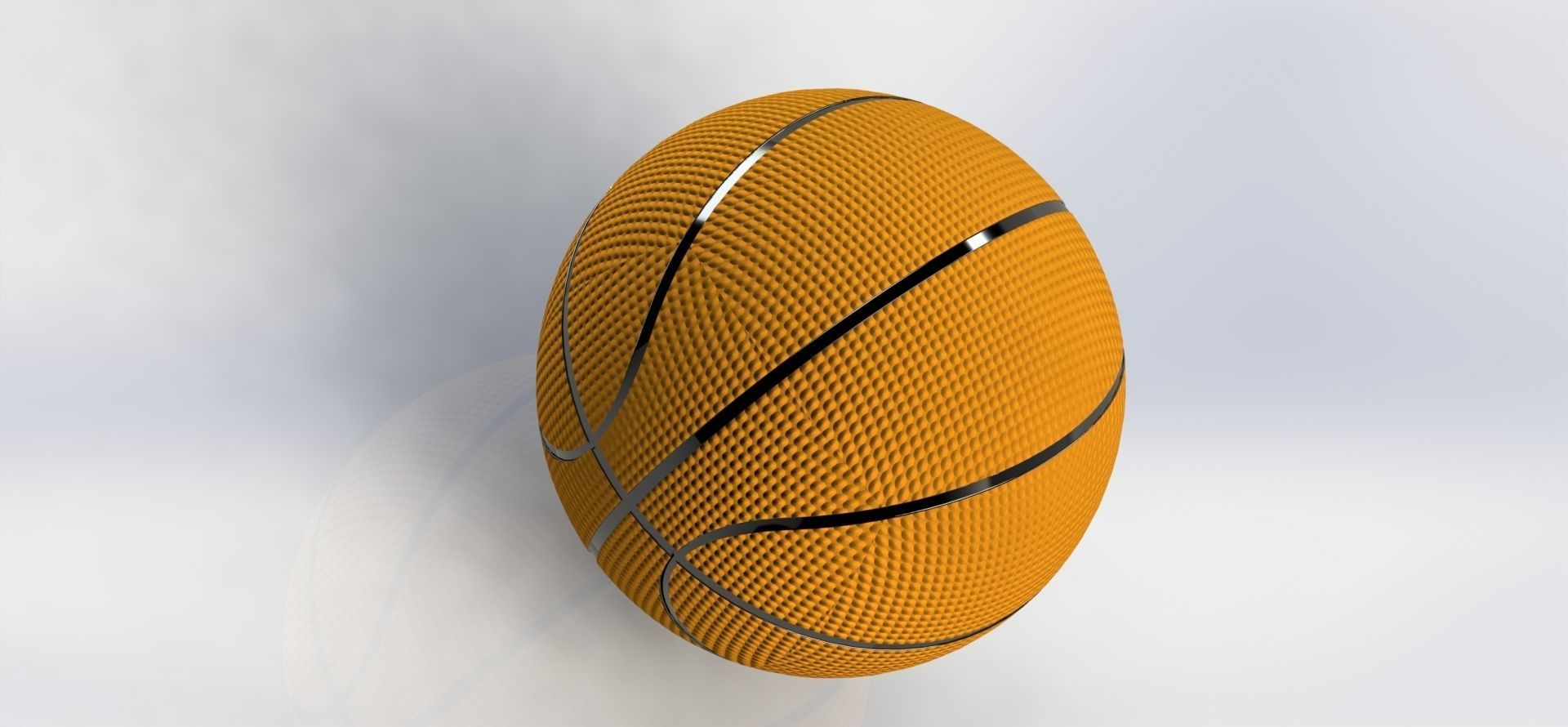 basketball rugby ball 3D model_2