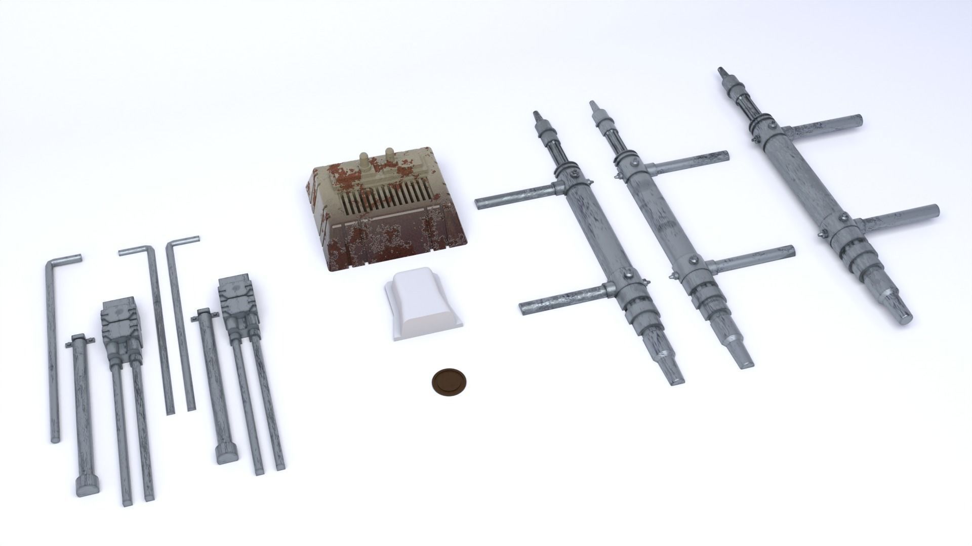 Star Wars Wall Parts 2 1-6 Scale 3D print model_6