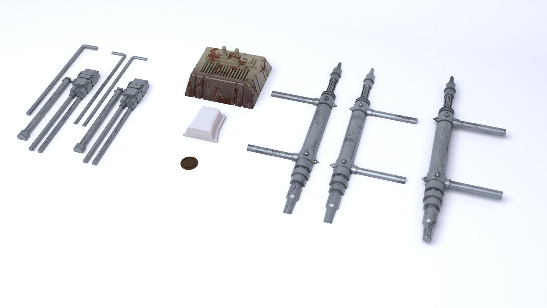 Star Wars Wall Parts 2 1-6 Scale 3D print model_5