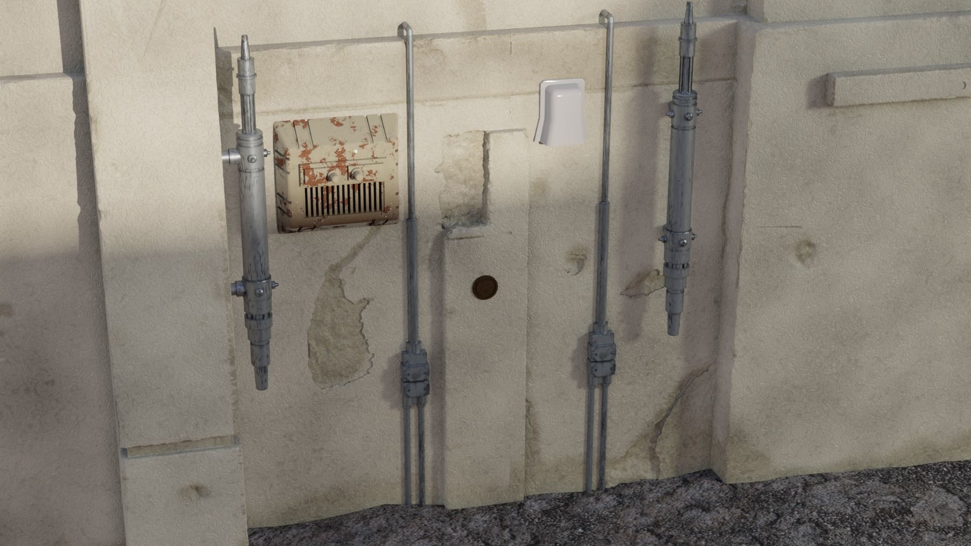 Star Wars Wall Parts 2 1-6 Scale 3D print model_4