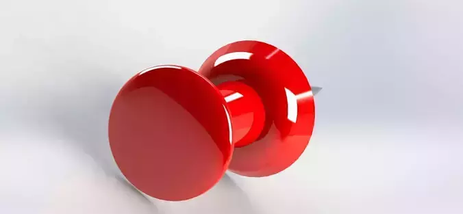 drawing pin 3D model