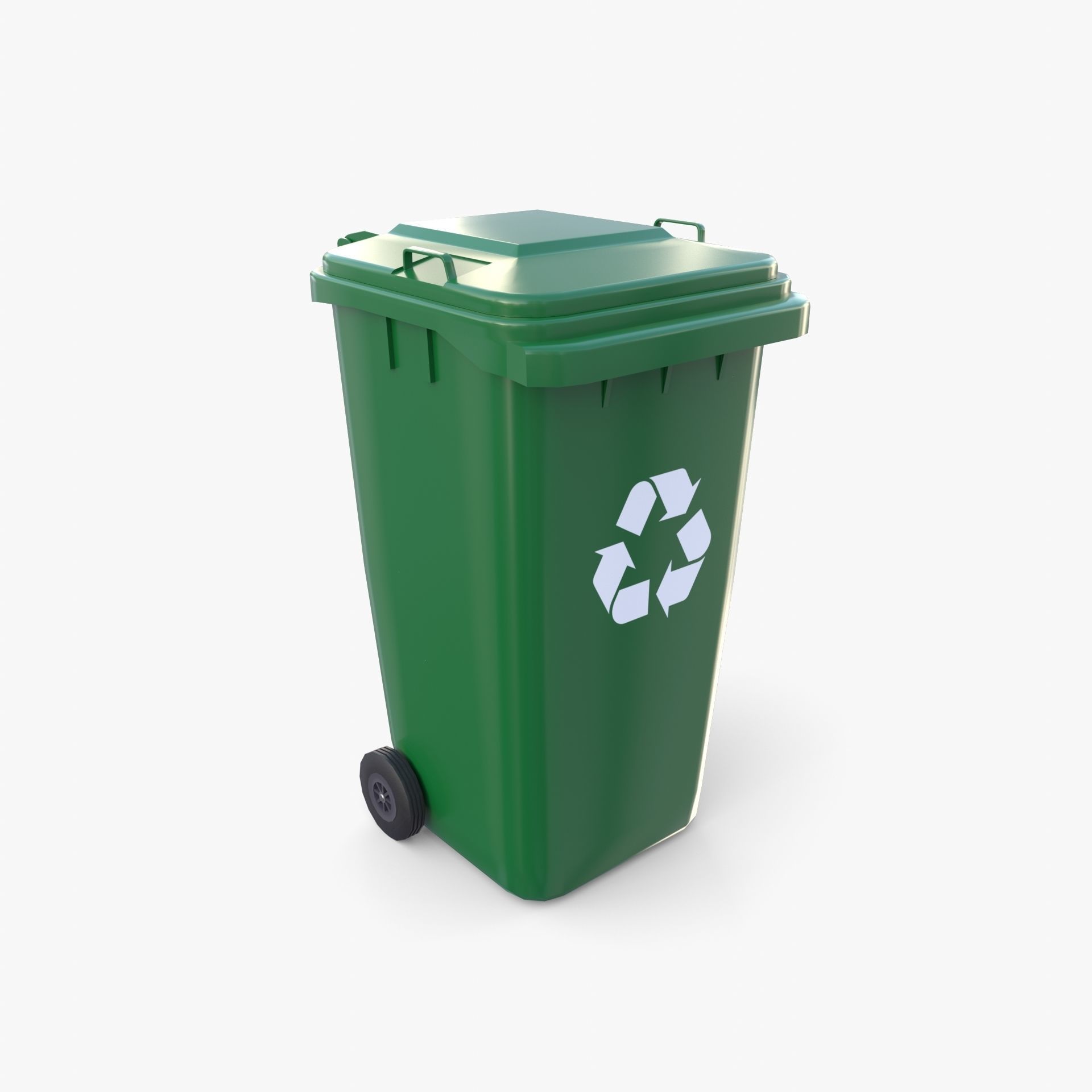 Trash can v1 3D model_4