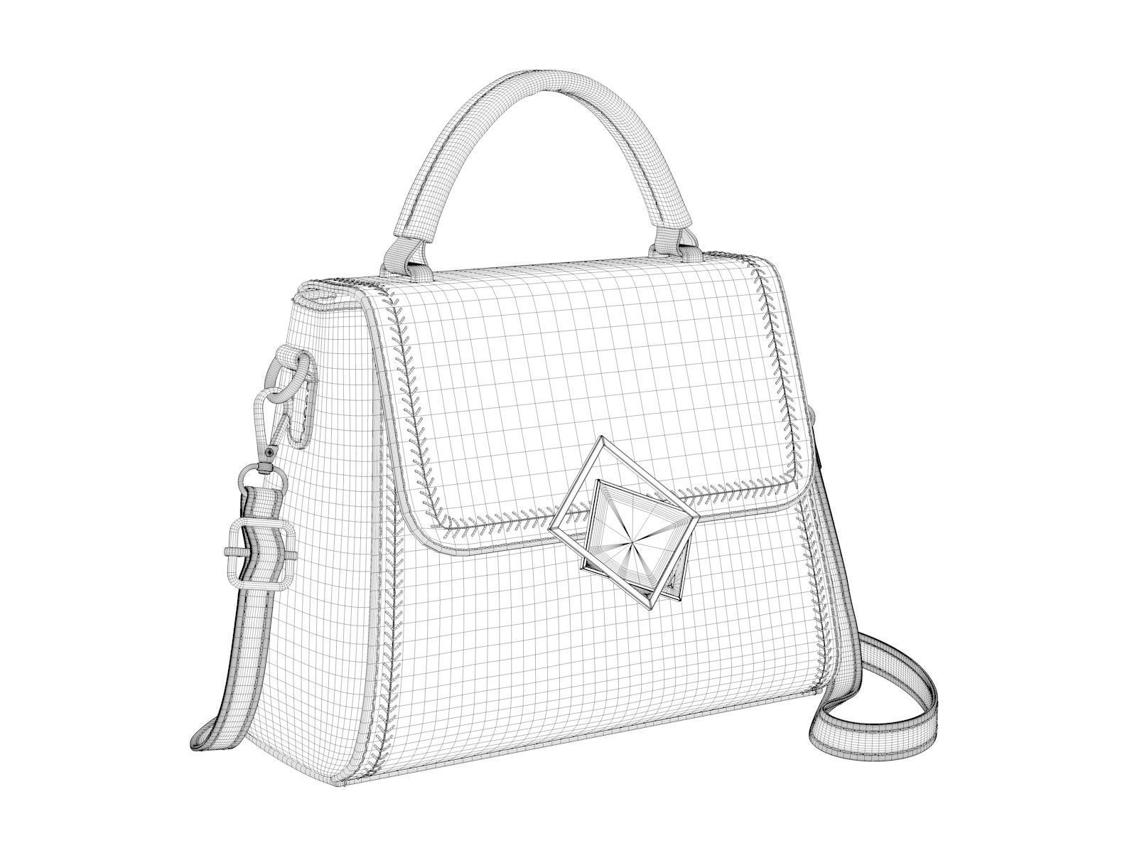 Crossbody Bag 3D model_3