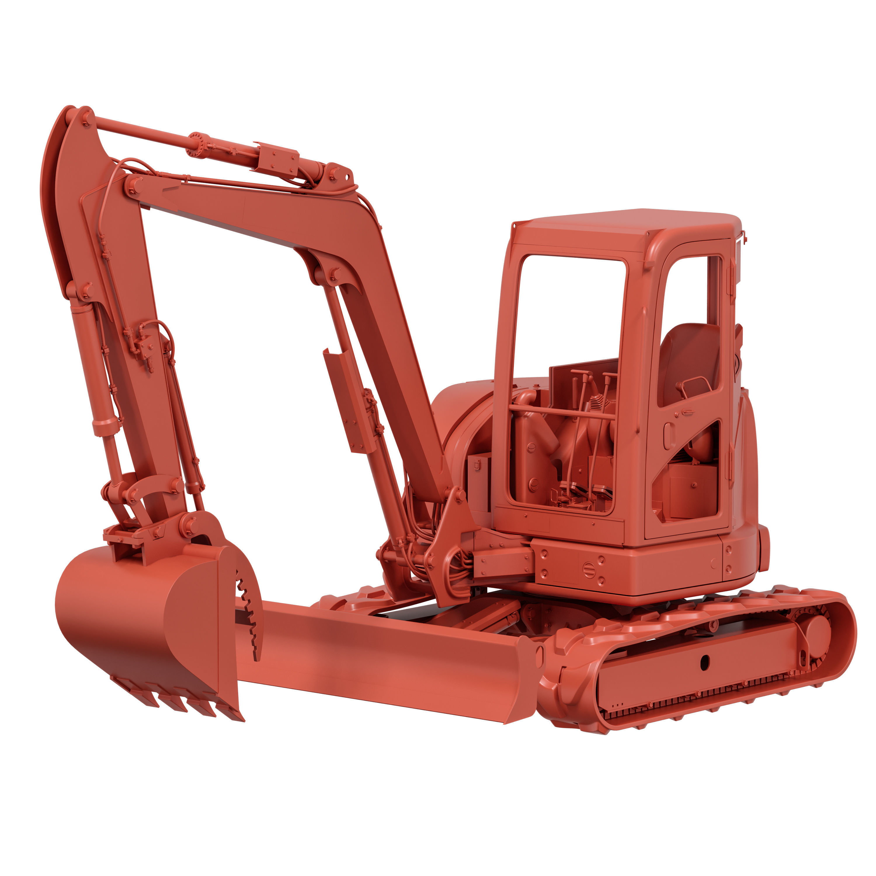 John Deere 50G Excavator Rigged 3D model_19