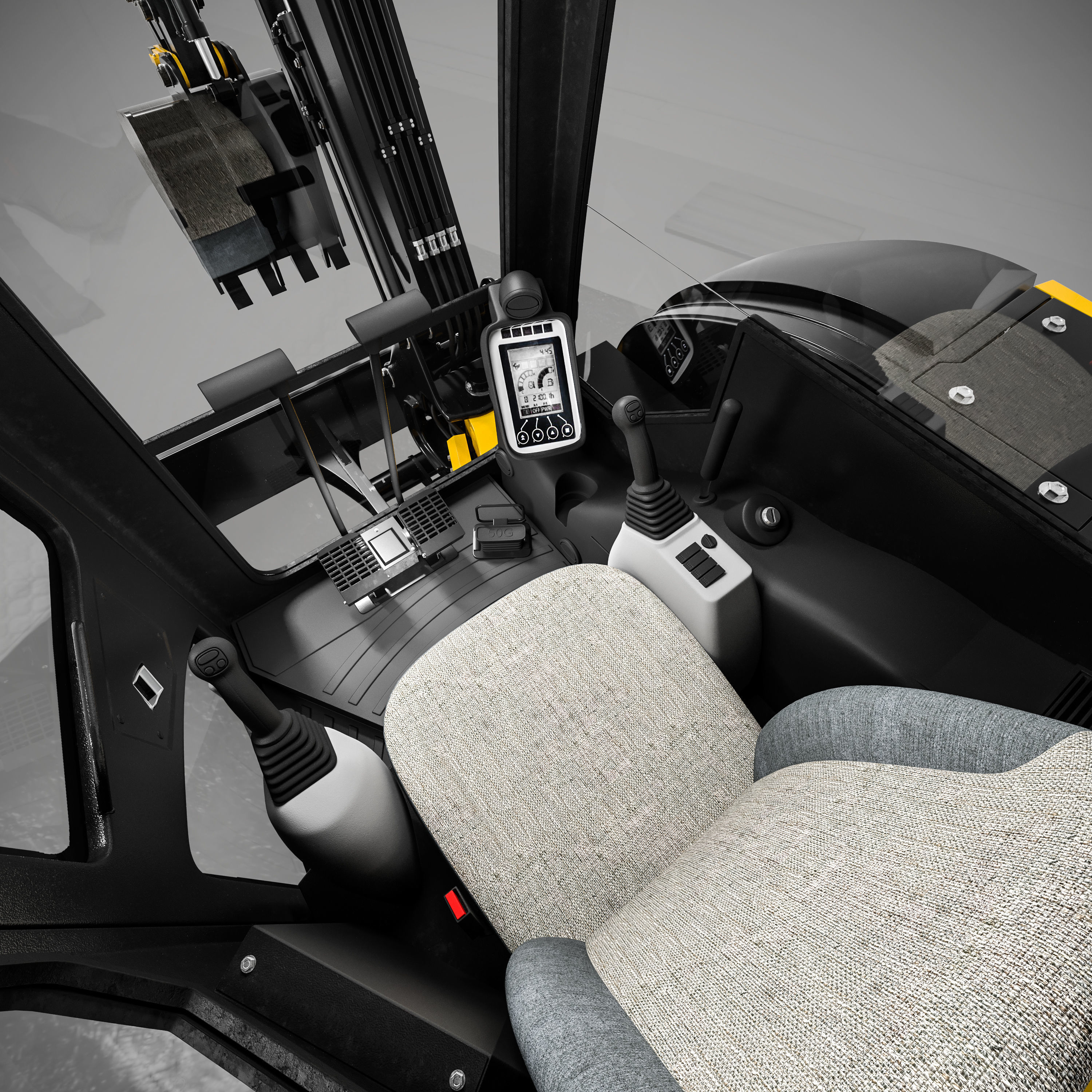 John Deere 50G Excavator Rigged 3D model_9