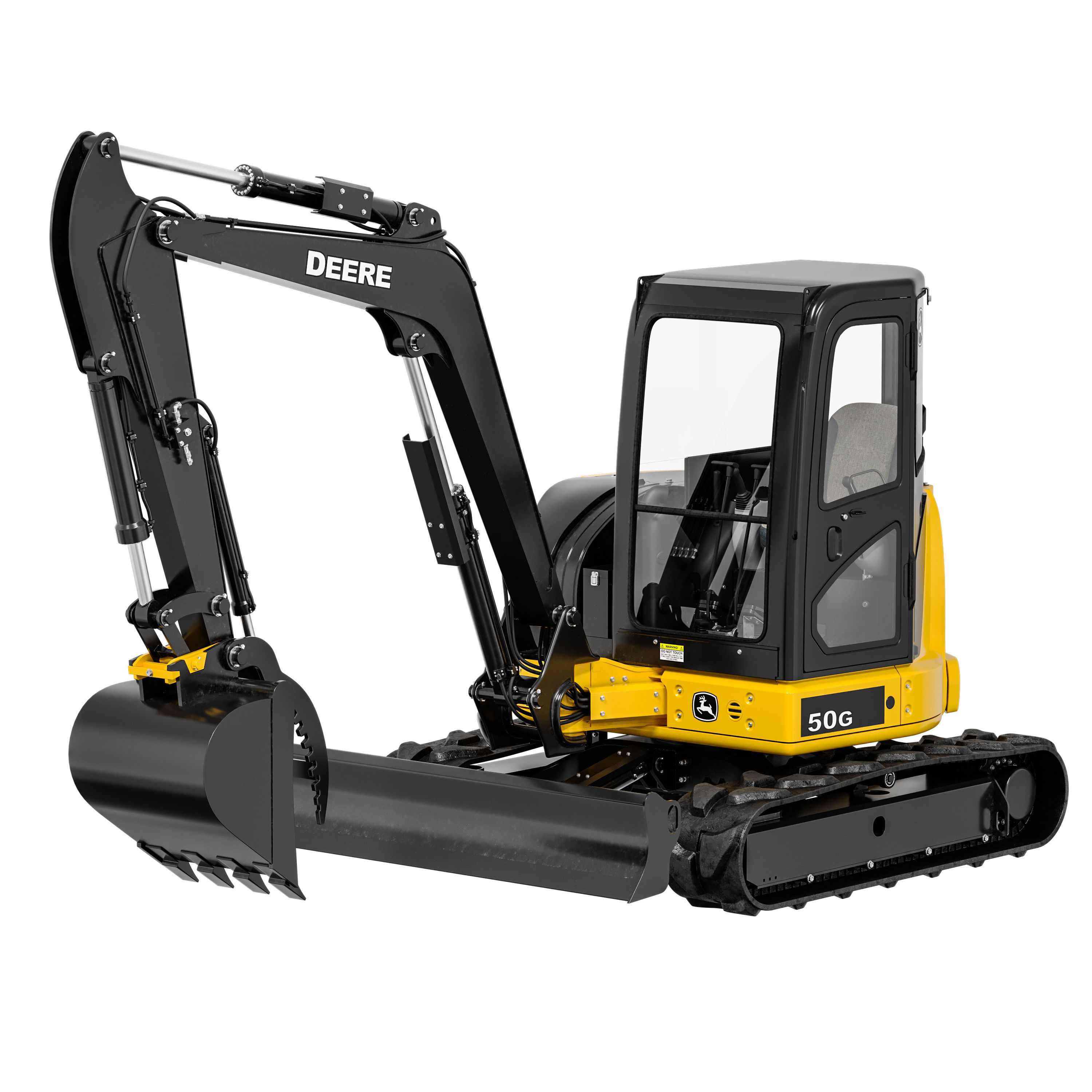 John Deere 50G Excavator Rigged 3D model_16