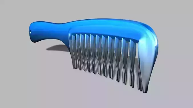 3d Comb hair Free 3D model
