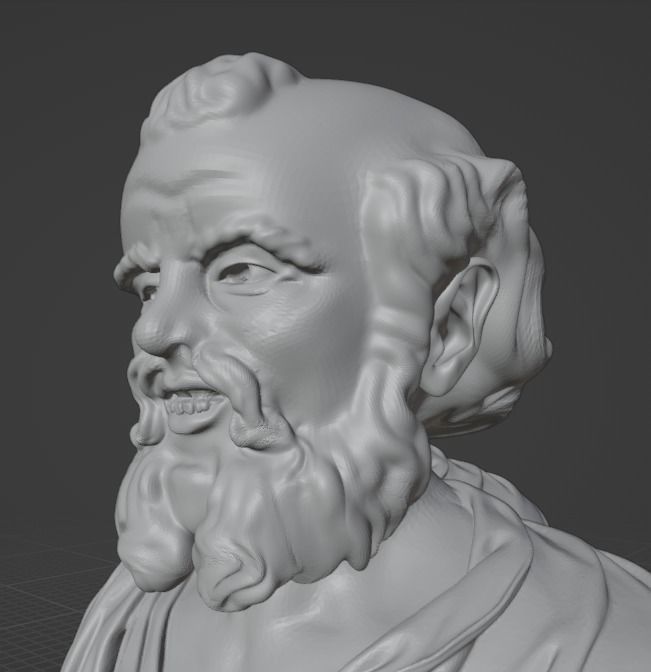 Democritus two busts 3D model 3D printable | CGTrader