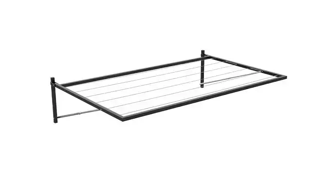 Wall-mounted clothes line - dark