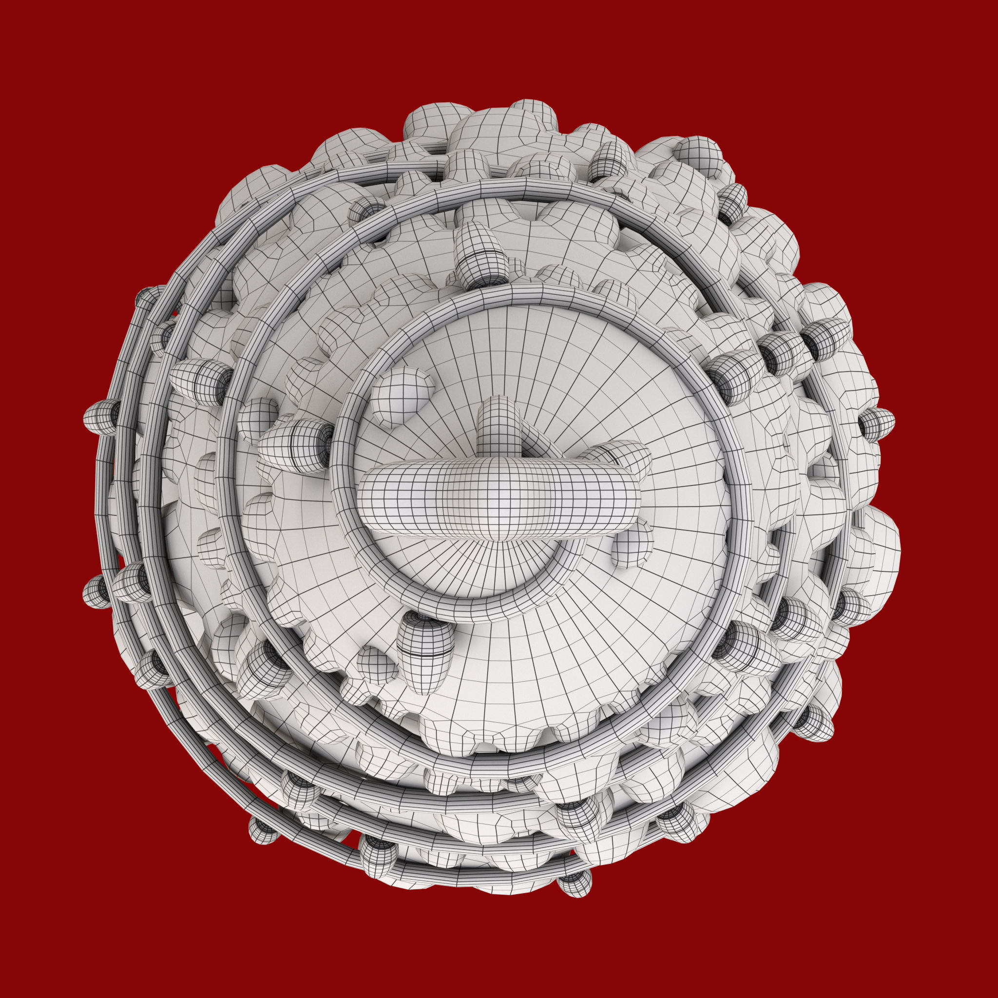 Cartoon Christmas Tree Low-poly 3D model_19