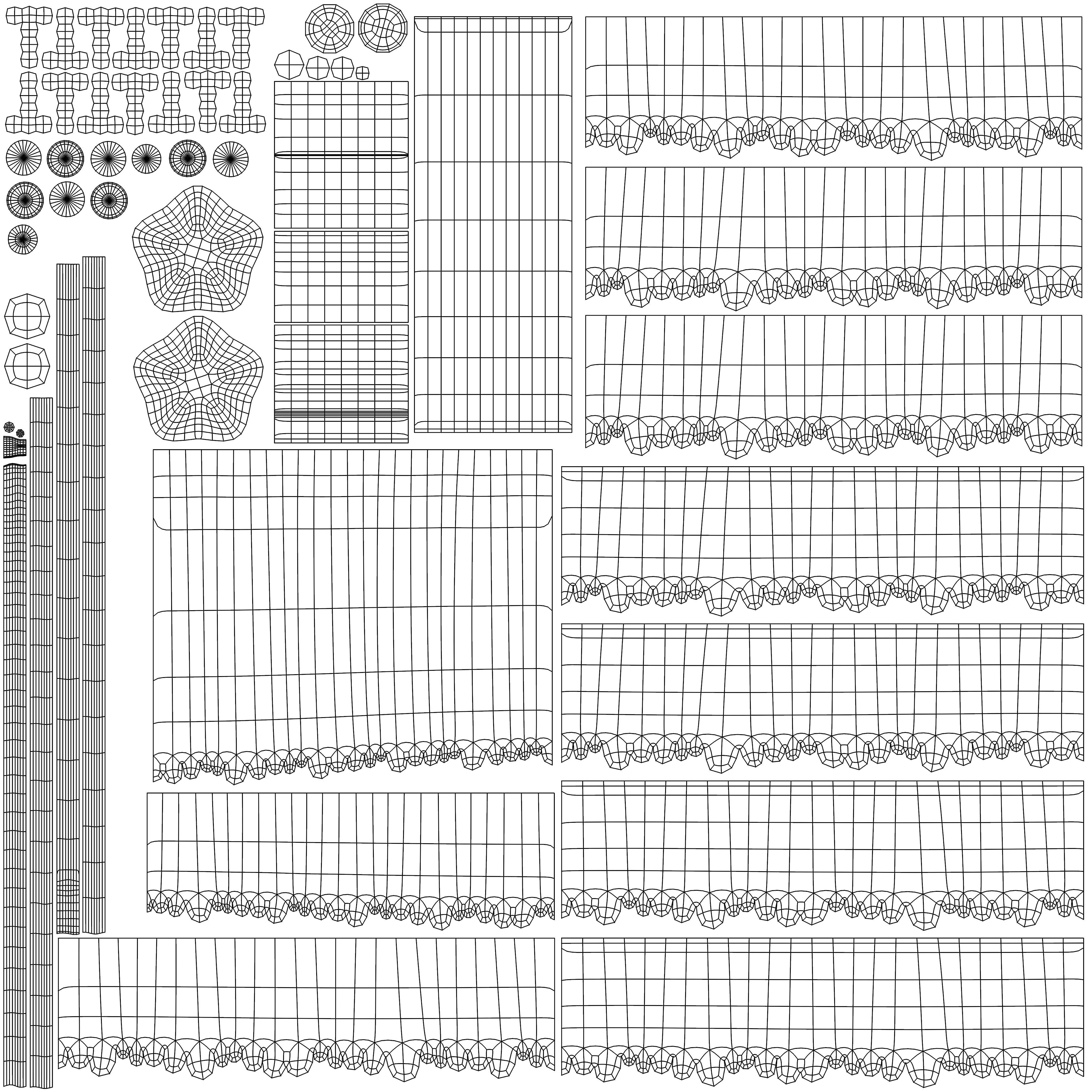 Cartoon Christmas Tree Low-poly 3D model_21
