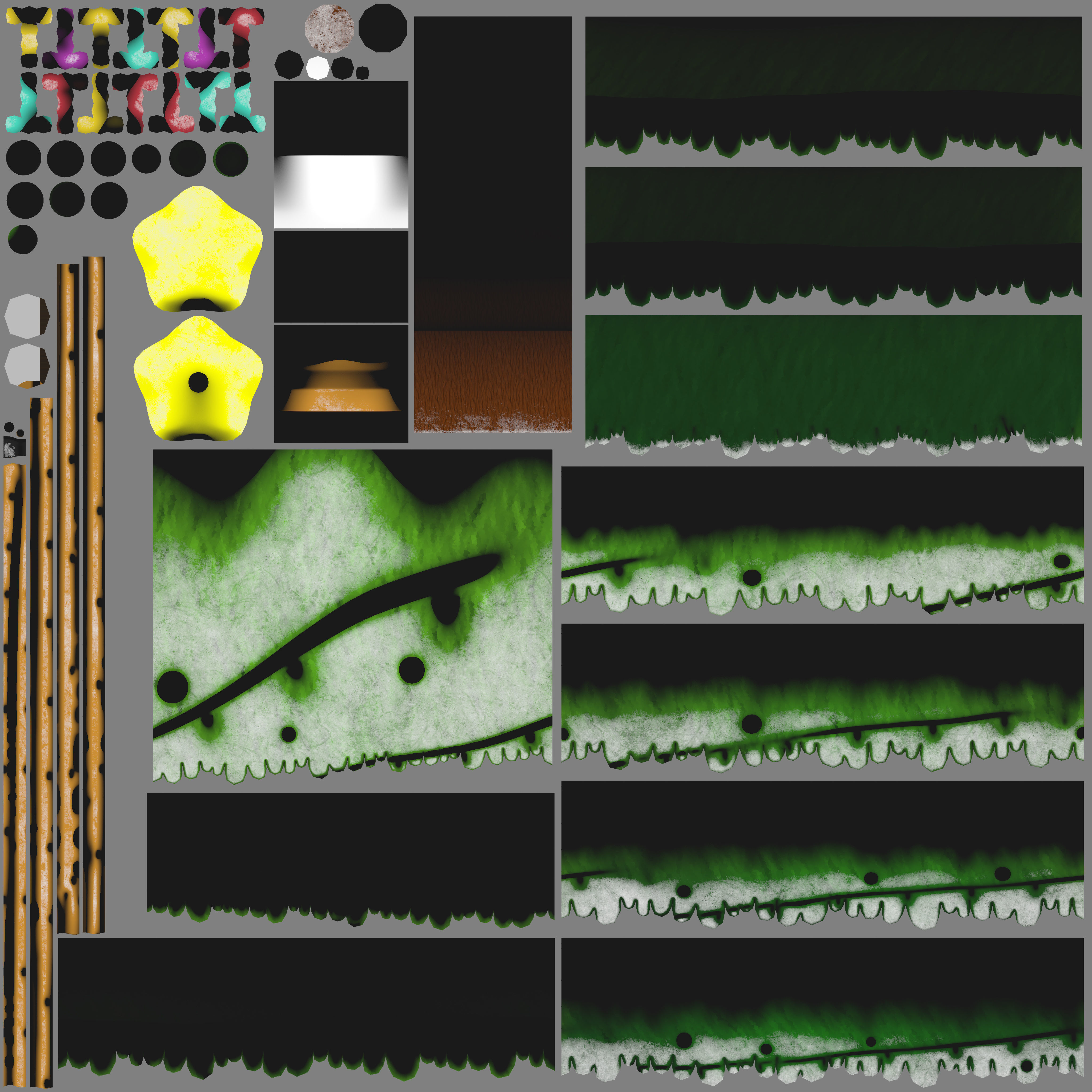 Cartoon Christmas Tree Low-poly 3D model_22