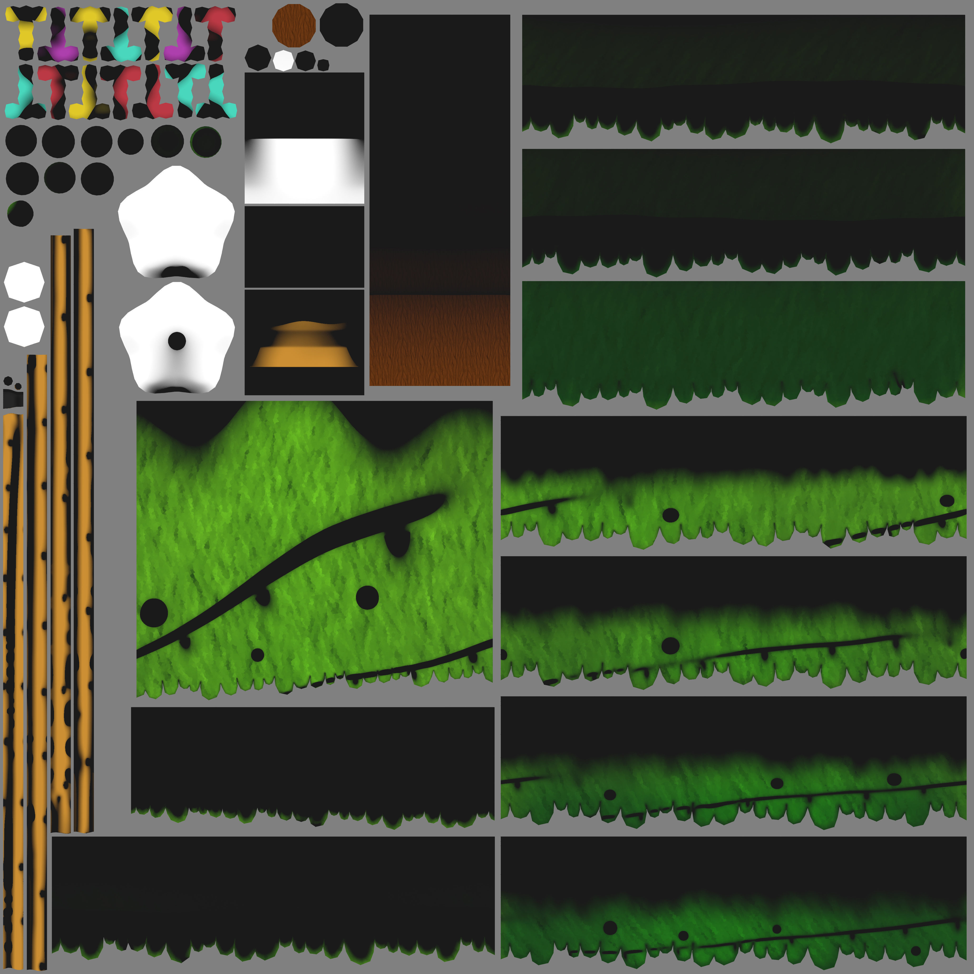 Cartoon Christmas Tree Low-poly 3D model_24