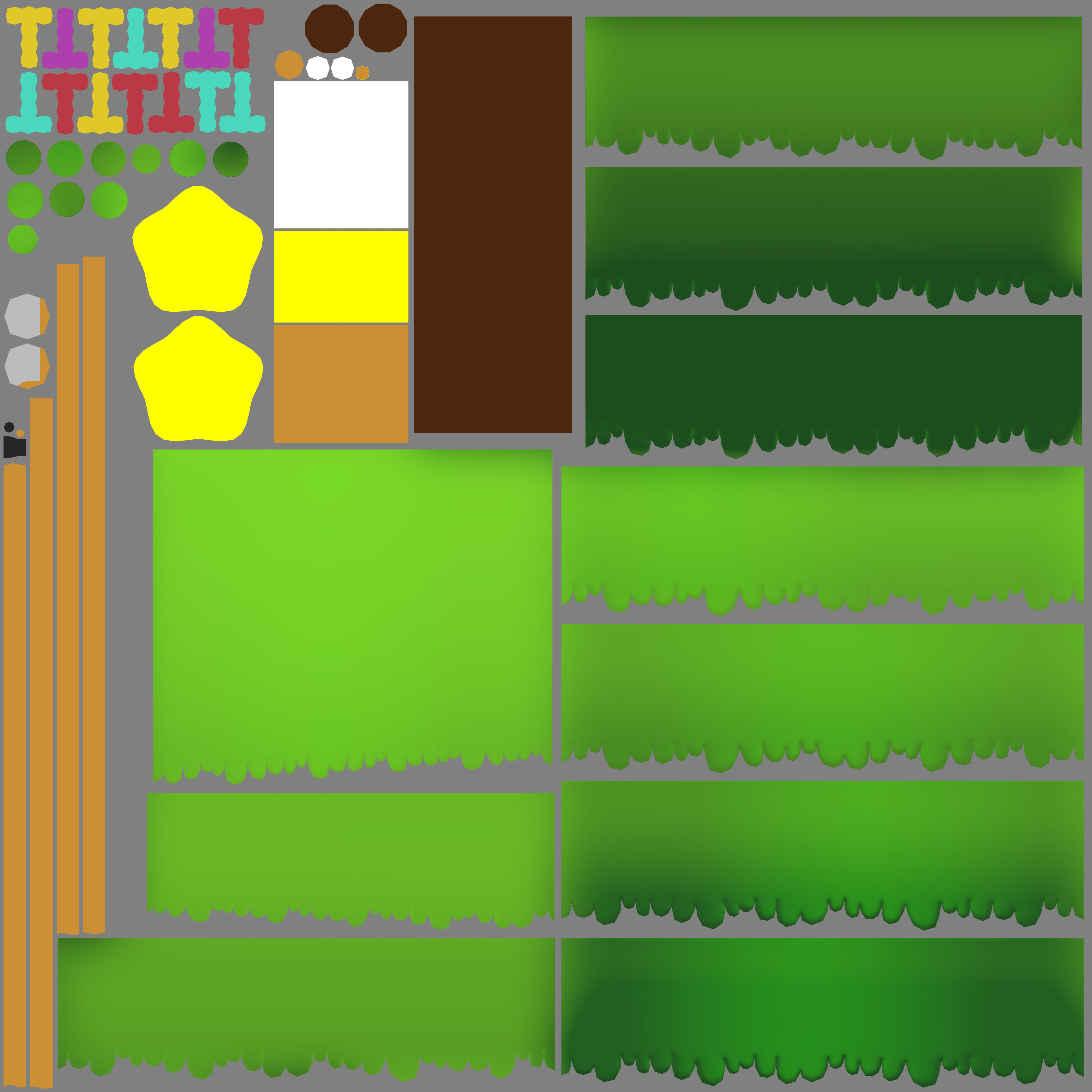 Cartoon Christmas Tree Low-poly 3D model_27