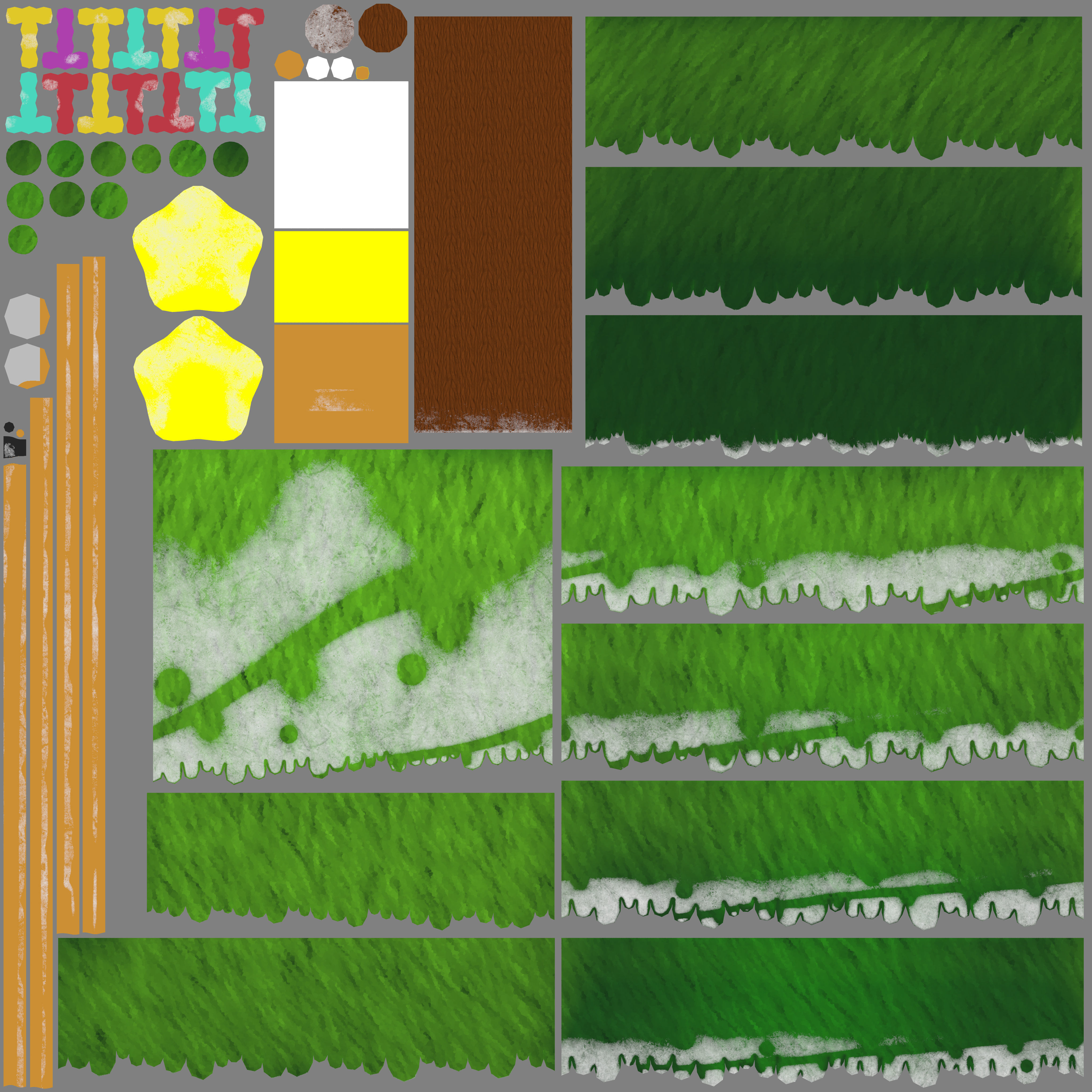 Cartoon Christmas Tree Low-poly 3D model_23