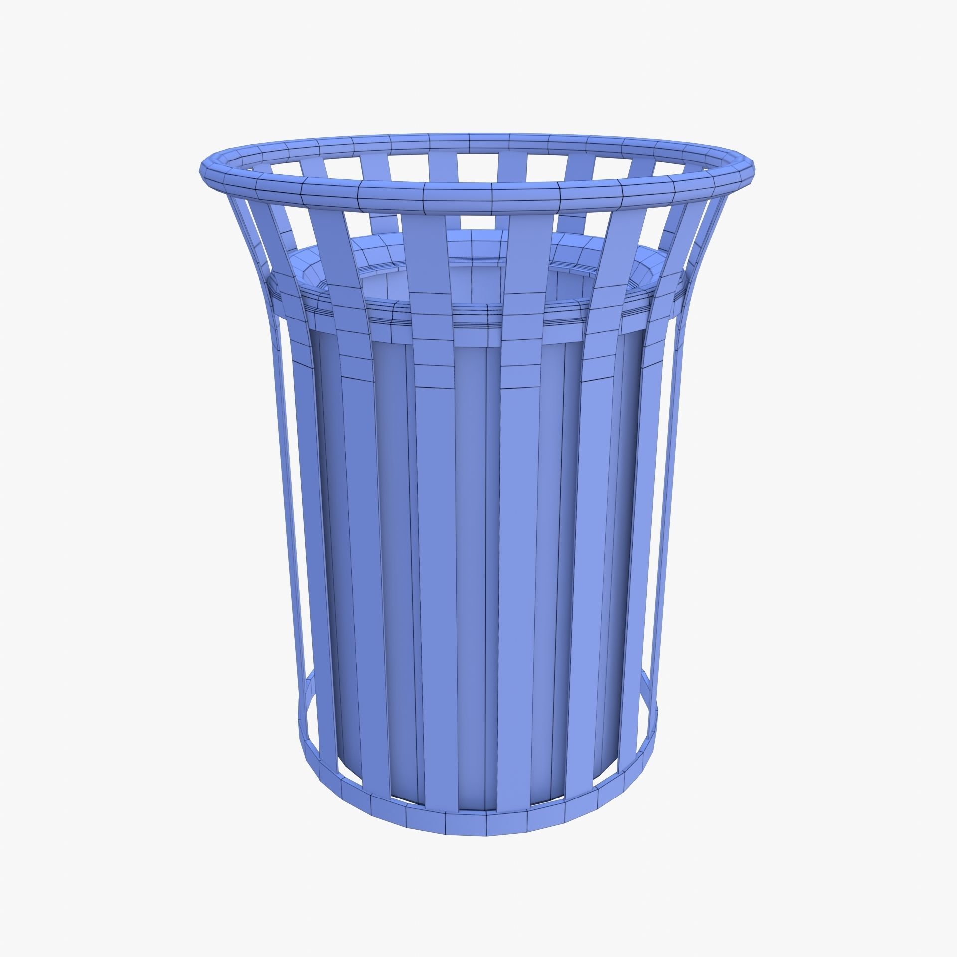 Trash can v2 3D model_7
