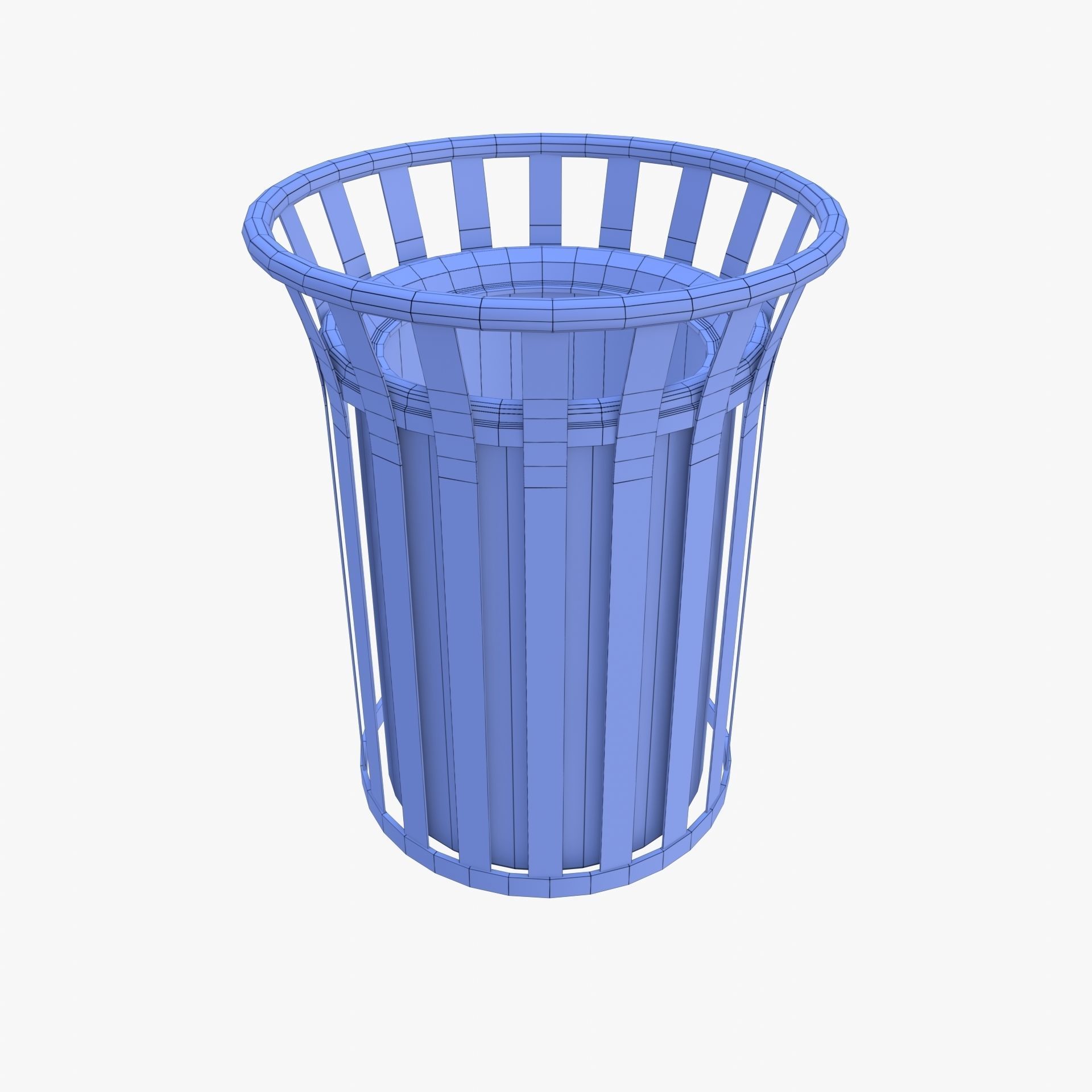 Trash can v2 3D model_10