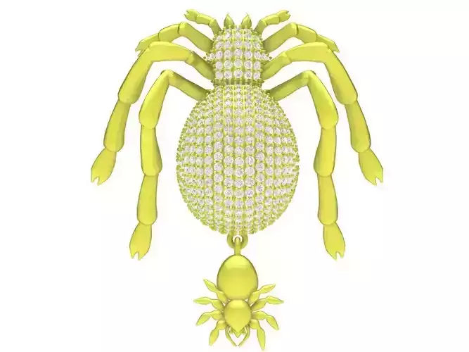 diamond spider couple pendant 4223