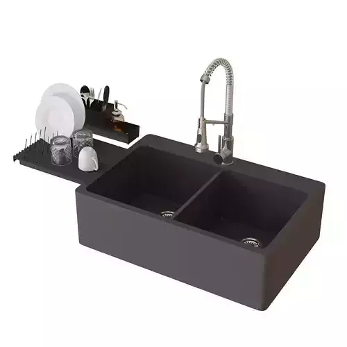 IKEA Dish drainer - Totten Sink - Kraus Faucet