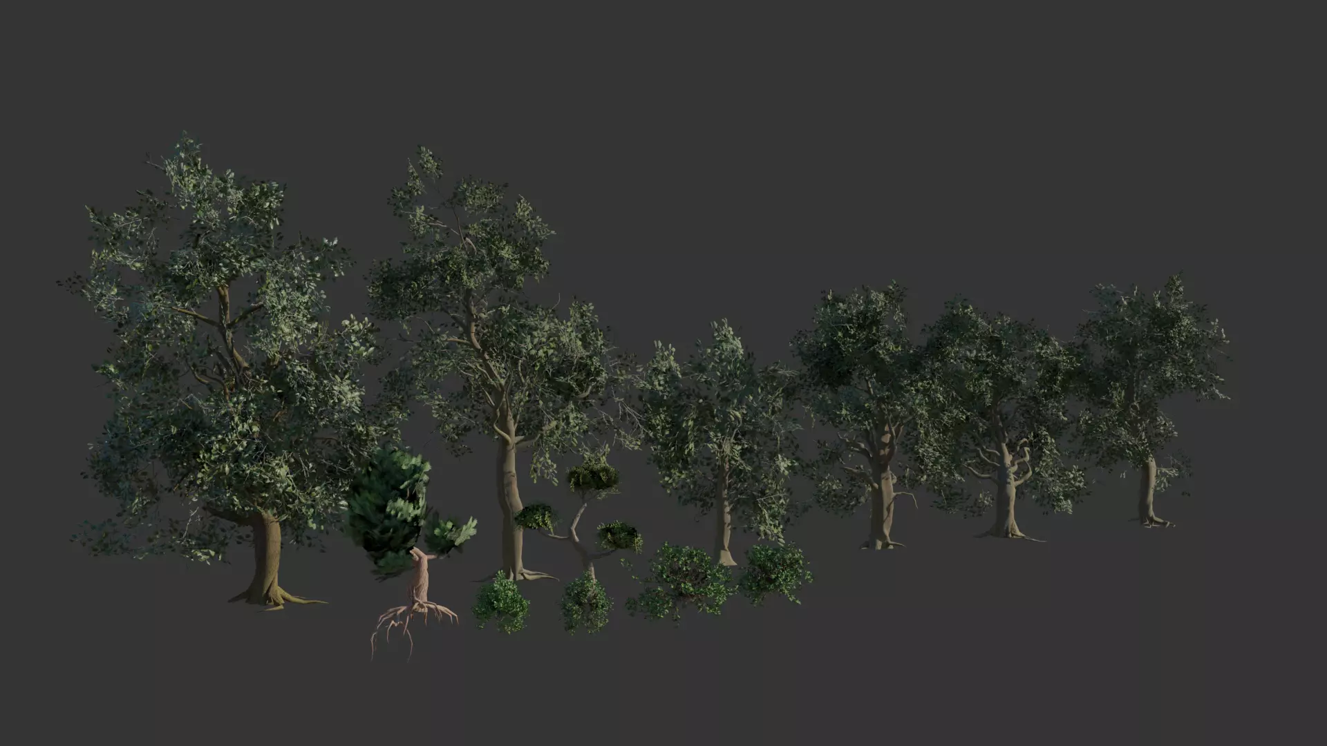 Low poly Tree Pack - Game Ready  Low-poly 3D model_0