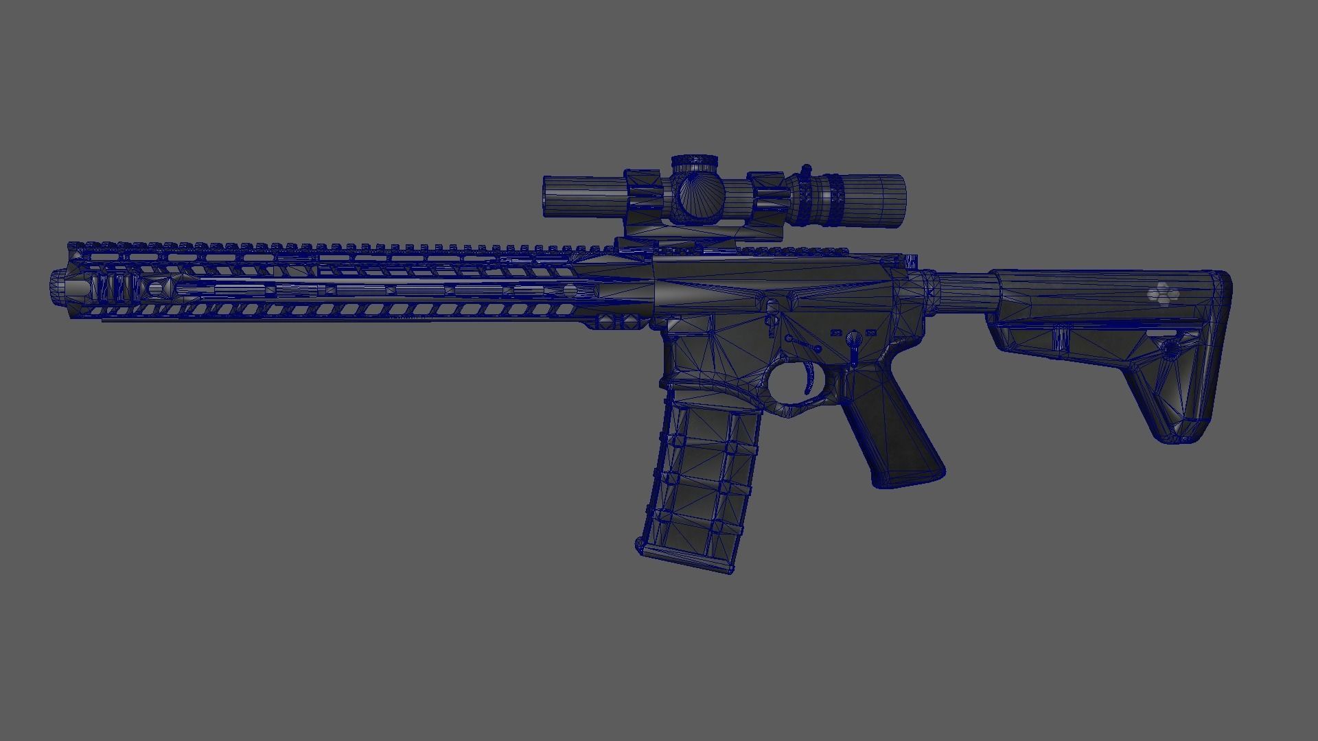 Tactical Rifle  3D model_6